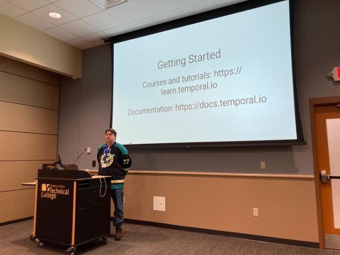 Talking about Temporal at Chippewa Valley Code Camp