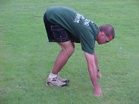 Bootstrapper with legs straightened