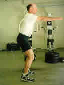 Hindu squat arms at chest level