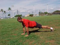 Hindu pushup forward position
