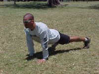 Diamond pushup starting position