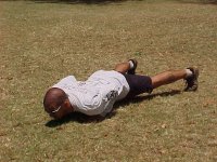 Diamond pushup bottom position